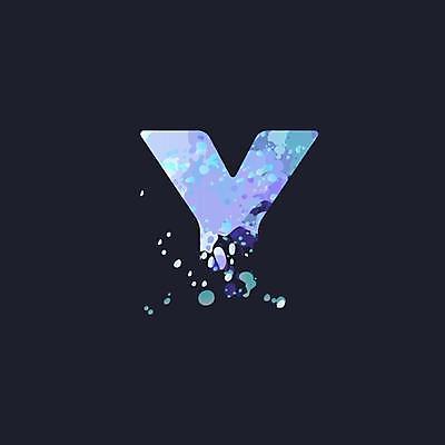 EPS 해외이미지 디자인 알파벳 대문자 타이포그라피 사람없음 파란색 보라색 Y 문자 영어 컬러 파일형식 벡터 이미지허브