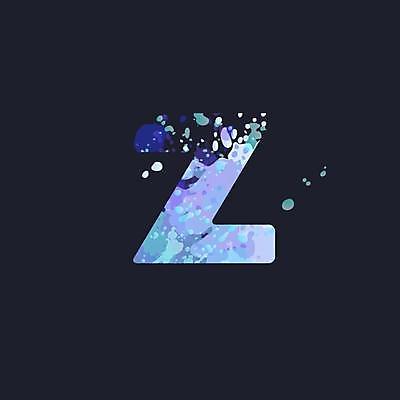 EPS 해외이미지 디자인 알파벳 대문자 타이포그라피 사람없음 파란색 보라색 Z 문자 영어 컬러 파일형식 벡터 이미지허브