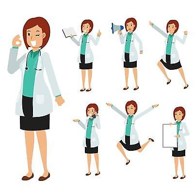 EPS 해외이미지 전신 여자 포즈 일러스트 윙크 서기 들기 여러명 성인 책 스마트폰 점프 확성기 만세 팻말 의료진 의사 가리킴 OK 통화 성인여자만 해외일러스트 직업 다수 의학 모션 프레임 표정 사람 손짓 핸드폰 스마트기기 여자만 성인만 파일형식 벡터 이미지허브