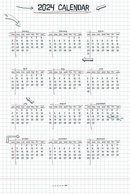 EPS 해외이미지 템플릿 계절 벽 일러스트 학교 탁자 이벤트 세트 다이어리 쪽지 공책 달력 일주일 날짜 연도 책상 레이아웃 체크무늬 손그림 공지사항 시트 일요일 월 구역 미니멀 해외일러스트 교육 가구 무늬 문구용품 사무용품 요일 파일형식 벡터 이미지허브