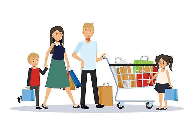 EPS 해외이미지 캐릭터 여자 남자 딸 행복 어린이 가방 일러스트 가족 엄마 남편 함께함 미소 사람 소년 세일 상점 카트 아내 시장 아빠 플랫 구매 상품 만화 쇼핑몰 슈퍼마켓 고립 해외일러스트 일러캐릭터 잡화 감정 컨셉 관계 표정 쇼핑 파일형식 벡터 이미지허브