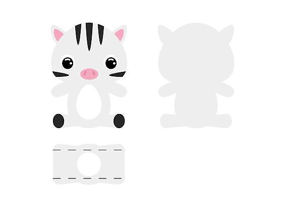 EPS 해외이미지 일러스트 사람없음 종이접기 얼룩말 DIY 전개도 해외일러스트 동물 종이 취미 말 접기 파일형식 벡터 이미지허브