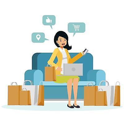 EPS 해외이미지 캐릭터 라이프스타일 여자 행복 컨셉 인터넷 의자 일러스트 휴식 주택 사람 앉기 그래픽 노트북 쇼핑 컴퓨터 소파 쇼핑백 신용카드 플랫 만화 온라인 해외일러스트 일러캐릭터 감정 가구 가방 모션 건물 생활 금융 전자제품 파일형식 벡터 이미지허브