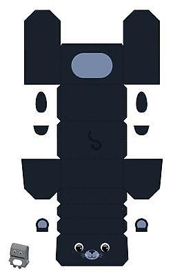 EPS 해외이미지 일러스트 사람없음 종이접기 DIY 흑표범 전개도 해외일러스트 종이 취미 표범 접기 파일형식 벡터 이미지허브