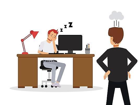 EPS 해외이미지 전신 남자 허리손 의자 일러스트 서기 앉기 상반신 성인 두명 컴퓨터 모니터 턱괴기 스탠드 비즈니스맨 졸음 상사 비즈니스캐릭터 책상 연필꽂이 성인남자만 못마땅 해외일러스트 일러캐릭터 캐릭터 감정 포즈 가구 비즈니스 모션 문구용품 조명 사람 전자제품 직장인 남자만 성인만 파일형식 벡터 이미지허브