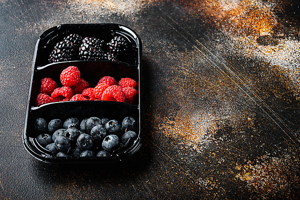 포토 JPG 해외이미지 백그라운드 사람없음 달콤 블루베리 산딸기 블랙베리 도시락통 카피스페이스 해외포토 과일 공백 용기_그릇 맛 파일형식 이미지허브