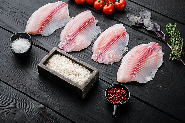 포토 JPG 해외이미지 접시 음식 분홍색 재료 방울토마토 밥 건강 어류 요리 사람없음 식사 흰색 신선 해산물 준비 유기농 날것 내추럴 점심식사 생식 틸라피아 해외포토 식기 웰빙 컬러 토마토 수중동물 민물고기 파일형식 이미지허브