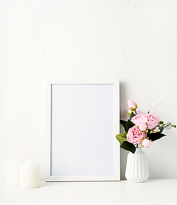 포토 JPG 해외이미지 꽃 액자 실내 사람없음 인테리어 장미 꽃병 향초 목업 해외포토 식물 디자인 초 내부 파일형식 이미지허브