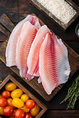 포토 JPG 해외이미지 접시 음식 분홍색 재료 방울토마토 밥 건강 어류 요리 사람없음 식사 흰색 신선 해산물 준비 유기농 날것 내추럴 점심식사 생식 틸라피아 해외포토 식기 웰빙 컬러 토마토 수중동물 민물고기 파일형식 이미지허브