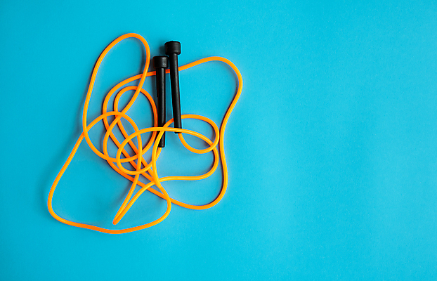 포토 JPG 해외이미지 실내 사람없음 오브젝트 파란배경 줄넘기 카피스페이스 해외포토 백그라운드 내부 파란색 운동 공백 파일형식 이미지허브