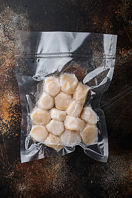 포토 JPG 해외이미지 조개 실내 사람없음 가리비 관자 비닐포장 나무배경 진공포장 해외포토 백그라운드 포장 어패류 내부 진공 파일형식 이미지허브