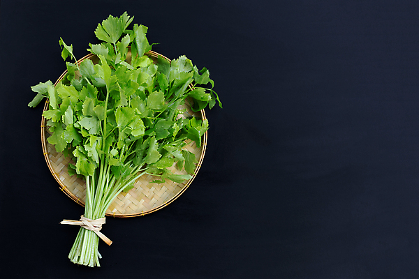 포토 JPG 해외이미지 백그라운드 검은배경 사람없음 신선 다발 유기농 샐러리 대나무소쿠리 묶음배송 카피스페이스 해외포토 웰빙 채소 검은색 공백 배송 파일형식 이미지허브