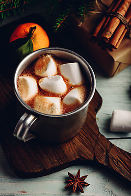 포토 JPG 해외이미지 귤 실내 따뜻함 사람없음 거품 머그컵 달콤 감성 코코아 마시멜로우 나무도마 나무탁자 시나몬스틱 팔각회향 해외포토 음료 컨셉 과일 탁자 디저트 도마 내부 목재 컵 맛 향신료 시나몬 파일형식 이미지허브