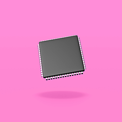 JPG 해외이미지 일러스트 사람없음 3D 오브젝트 마이크로칩 분홍색배경 해외일러스트 분홍색 백그라운드 메모리칩 디지털합성 파일형식 이미지허브