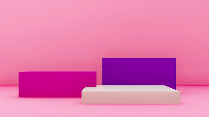 포토 JPG 해외이미지 분홍색 백그라운드 사람없음 3D 사각형 공간 디지털합성 단상 입체도형 포디움 미니멀 해외포토 도형 컬러 무대 입체 파일형식 이미지허브