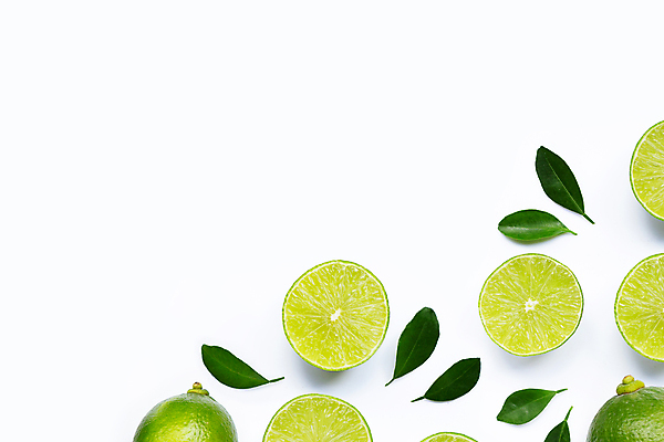포토 JPG 해외이미지 잎 단면 사람없음 모서리 흰배경 라임 카피스페이스 해외포토 식물 백그라운드 과일 공백 흰색 파일형식 이미지허브