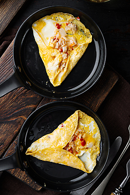 포토 JPG 해외이미지 음식 사람없음 하이앵글 계란 프라이팬 계란요리 오믈렛 해외포토 뷰포인트 주방용품 요리 알 파일형식 이미지허브