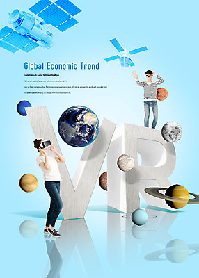 전신 PSD 편집이미지 여자 남자 지구 서기 정장 20대 성인 두명 파란색 우주 글로벌비즈니스 행성 한국인 인공위성 금융비즈니스 가상현실 성인만 VR기기 이미지편집 옷 컬러 비즈니스 통신 모션 사람 동양인 청년 금융 글로벌 기계 파일형식