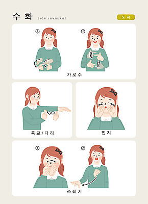 문자 여자 일러스트 손가락 커뮤니케이션 한명 사람 손짓 상반신 성인 한글 도시 쓰레기 가로수 먼지 육교 소통 지문자 청각장애인 국내일러스트 AI파일 1 손 컨셉 모션 다리_건축물 장애인 수화 파일형식 벡터