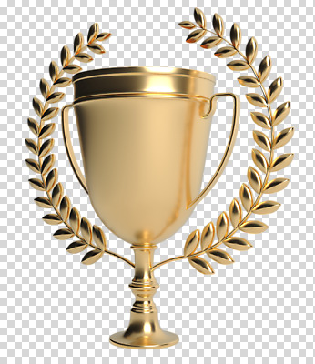 편집이미지 사람없음 한개 금색 상패 트로피 오브젝트 PNG 월계수 표준 편집소스 1 컬러 상_우승 파일형식