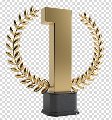 편집이미지 1 사람없음 한개 금색 상패 트로피 받침대 오브젝트 PNG 월계수 표준 편집소스 컬러 상_우승 파일형식