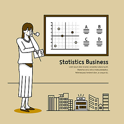 전신 여자 교육 일러스트 비즈니스 통계 그래프 한명 사람 빌딩 성인 건물 강사 교사 플랫 한숨 사회이슈 복고 창업 학원 영어학원 소호 베이지색 울상 국내일러스트 AI파일 직업 1 건축물 컬러 컨셉 자영업 파일형식 벡터