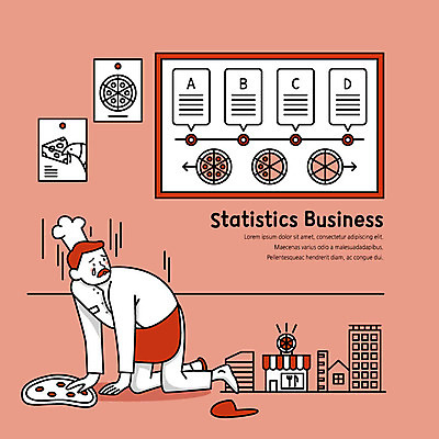 전신 남자 분홍색 일러스트 비즈니스 통계 그래프 한명 사람 성인 건물 상점 요리사 찡그림 플랫 좌절 사회이슈 눈물 복고 창업 음식전단 소호 울상 피자집 국내일러스트 AI파일 직업 1 건축물 감정 음식 컬러 컨셉 표정 전단 자영업 파일형식 벡터