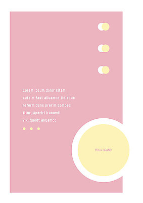 템플릿 표지 분홍색 비즈니스 따뜻함 사람없음 노란색 원형 문서템플릿 서식 레이아웃 문서 이미지템플릿 AI파일 도형 컬러 파일형식 벡터
