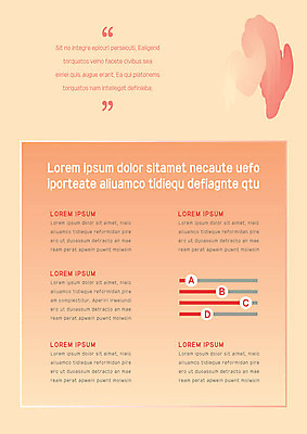 템플릿 내지 비즈니스 그래프 사람없음 노란색 주황색 문서템플릿 서식 레이아웃 문서 그라데이션 물감효과 이미지템플릿 AI파일 컬러 파일형식 벡터 효과