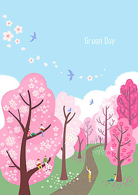 전신 PSD 커플 여자 남자 꽃잎 하늘색 연주 여러마리 일러스트 자연 조류 하늘 사람 앉기 풍경 잔디 초원 여러명 성인 야외 파란색 환경 봄 산책 벚꽃 나뭇가지 기타 벚나무 식목일 에코 힐링 숲길 그린데이 낙화 파랑새 그린슈머 국내일러스트 나무 식물 동물 계절 기념일 꽃 길 음악 컬러 다수 관계 모션 데이이벤트 현악기 휴식 생태계 파일형식