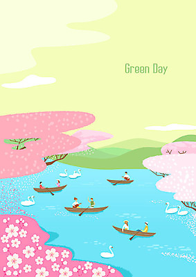 PSD 나무 커플 여자 남자 꽃 호수 분홍색 연주 데이트 여러마리 일러스트 자연 사람 풍경 여러명 상반신 성인 야외 연두색 강 환경 봄 벚꽃 기타 벚나무 식목일 에코 힐링 백조 그린데이 선박 그린슈머 국내일러스트 식물 계절 기념일 음악 컬러 다수 수상교통 관계 데이이벤트 조류 현악기 초록색 생태계 파일형식