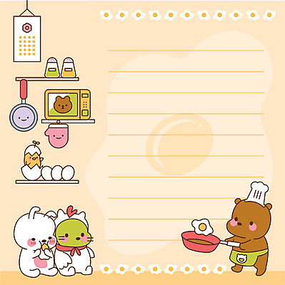 동물캐릭터 여러마리 일러스트 곰 프레임 병아리 요리 사람없음 귀여움 계란 주황색 고양이 토끼 메모지 전자레인지 계란프라이 프레임일러스트 국내일러스트 일러캐릭터 AI파일 동물 캐릭터 컬러 다수 컨셉 포유류 조류 반려동물 알 사무용품 가전제품 레인지 계란요리 파일형식 벡터
