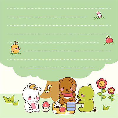 나무 꽃 동물캐릭터 여러마리 일러스트 곰 프레임 병아리 사람없음 연두색 소풍 귀여움 고양이 버섯 토끼 메모지 사과 프레임일러스트 국내일러스트 일러캐릭터 AI파일 식물 동물 캐릭터 다수 컨셉 과일 포유류 조류 초록색 반려동물 야외활동 사무용품 파일형식 벡터