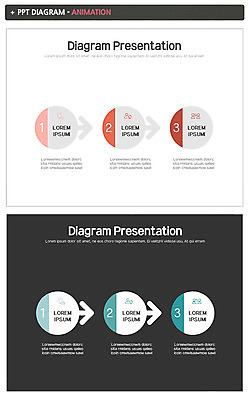 도형 템플릿 화살표 비즈니스 그래프 사람없음 빨간색 회색 원형 발표 PPT 프레젠테이션 문서템플릿 애니형PPT 이미지템플릿 컬러 파일형식