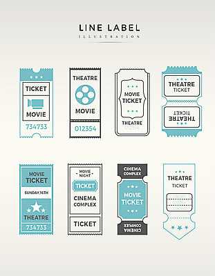 도형 영어 별 라인일러스트 일러스트 프레임 사람없음 파란색 세트 라벨 티켓 영화티켓 국내일러스트 AI파일 자연요소 문자 컬러 영화 파일형식 벡터