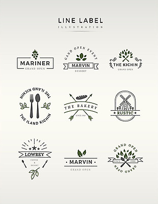 도형 영어 별 빵 포크 농업 라인일러스트 일러스트 포도 나뭇잎 프레임 사람없음 세트 라벨 숟가락 검은색 풍차 국내일러스트 AI파일 자연요소 문자 식기 산업 음식 컬러 잎 과일 수저 파일형식 벡터