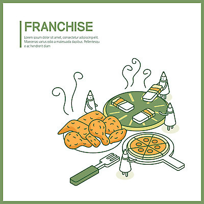 음식 포크 일러스트 피자 요정 사람없음 귀여움 치킨 사회 연기 삼겹살 창업 불판 아이소메트릭 국내일러스트 AI파일 식기 컨셉 패스트푸드 서양음식 돼지고기 자영업 공동체 닭고기요리 파일형식 벡터