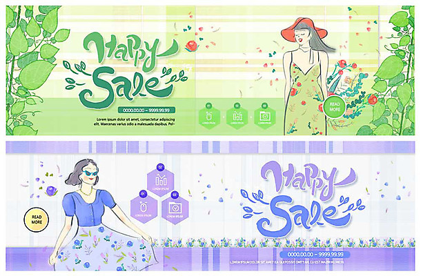 PSD 템플릿 배너 배너템플릿 원피스 여자 꽃 ZIP 웹템플릿 잎 꽃무늬 미소 사람 이벤트 상반신 성인 두명 초록색 연두색 쇼핑 치마 선글라스 세일 보라색 봄 현수막 이벤트배너 챙모자 할인혜택 웹배너 빅배너 식물 모자_잡화 옷 계절 안경 컬러 무늬 하의 표정 파일형식 혜택