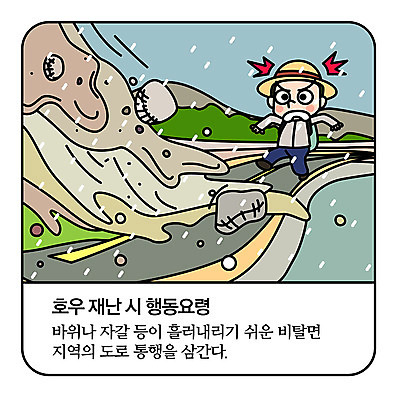 전신 남자 도로 일러스트 모션 한명 사람 경사 성인 절벽 조약돌 바위 비 떨어짐 무서움 자연재해 등산객 걱정 요령 통행금지 호우 국내일러스트 AI파일 자연요소 1 감정 길 컨셉 교통시설 날씨 등산 금지 돌_바위 비_날씨 재해 파일형식 벡터