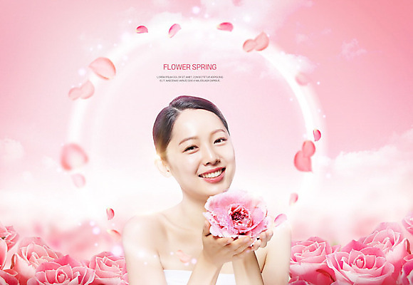 PSD 편집이미지 여자 꽃잎 꽃 분홍색 한명 미소 들기 사람 상반신 20대 성인 앞모습 빛 뷰티 장미 봄 한국인 화사함 낙화 의료성형뷰티 성인여자한명만 흩날리기 이미지편집 식물 1 계절 뷰포인트 컬러 컨셉 모션 표정 동양인 청년 여자한명만 성인여자만 파일형식