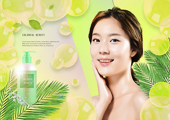 PSD 편집이미지 응시 여자 꽃 잎 나뭇잎 따뜻함 한명 미소 사람 상반신 20대 성인 옆모습 초록색 뷰티 봄 화장품 한국인 비눗방울 모던 산뜻 싱그러움 의료성형뷰티 성인여자한명만 흩날리기 이미지편집 식물 1 시선 계절 뷰포인트 컬러 컨셉 모션 표정 동양인 청년 여자한명만 성인여자만 파일형식