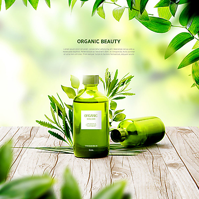 PSD 편집이미지 나뭇잎 사람없음 목재 초록색 연두색 뷰티 화장품 나무바닥 천연 천연화장품 이미지편집 나무 컬러 잎 재료 바닥 파일형식