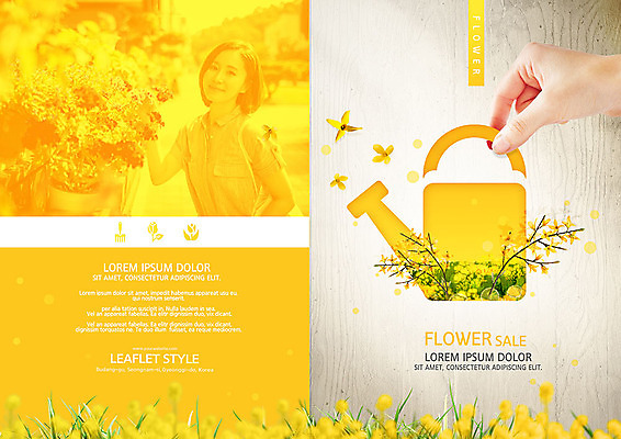 PSD 템플릿 표지디자인 북디자인 손 응시 출판디자인 여자 표지 꽃잎 꽃 리플렛 북커버 비즈니스 한명 미소 사람 팜플렛 상반신 성인 신체부위 30대 노란색 세일 봄 물뿌리개 한국인 개나리 꽃집 프리지어 이미지템플릿 식물 1 시선 계절 컬러 표정 동양인 장년 상점 파일형식