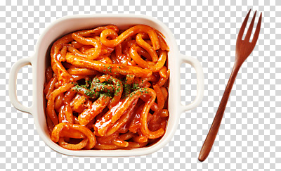 편집이미지 그릇 음식 포크 사람없음 떡볶이 분식 PNG 편집소스 국물떡볶이 식기 국물 파일형식