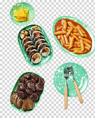 편집이미지 그릇 접시 음식 조각 포크 사람없음 떡볶이 분식 매움 김밥 단무지 순대 PNG 야채김밥 편집소스 국물떡볶이 식기 맛 국물 파일형식