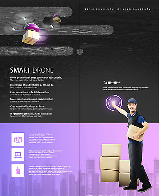 전신 PSD 템플릿 표지디자인 북디자인 출판디자인 남자 내지 리플렛 2단접지 북커버 기술 한명 미소 사람 빌딩 팜플렛 20대 성인 보라색 검은색 한국인 비행 가리킴 도시 택배기사 스마트 배송 택배 택배상자 드론 이미지템플릿 1 컬러 컨셉 표정 동양인 손짓 청년 건물 상자 운송업 배달원 파일형식
