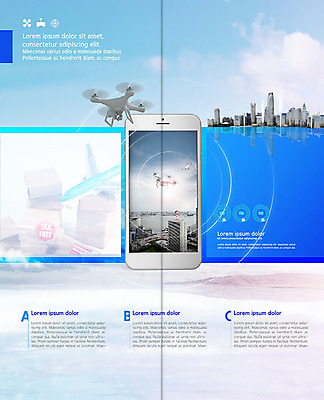 PSD 구름 템플릿 표지디자인 북디자인 출판디자인 내지 리플렛 2단접지 북커버 비행기 기술 빌딩 팜플렛 사람없음 파란색 스마트폰 비행 도시 스마트 배송 택배 택배상자 드론 이미지템플릿 자연요소 컬러 컨셉 항공교통 대중교통 건물 핸드폰 스마트기기 상자 운송업 파일형식