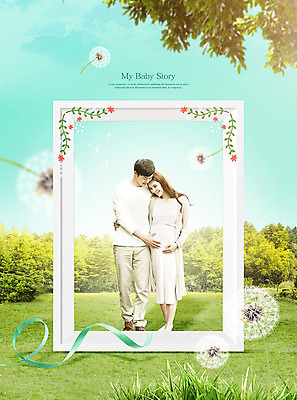 전신 PSD 나무 편집이미지 부부 여자 남자 행복 액자 나뭇잎 미소 사람 잔디 초원 성인 두명 앞모습 신체부위 30대 기댐 임산부 임신 만지기 한국인 민들레 복부 이미지편집 식물 커플 꽃 감정 뷰포인트 잎 모션 표정 동양인 장년 파일형식