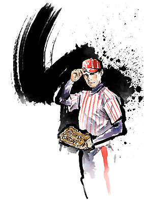 PSD 응시 남자 스포츠 일러스트 캘리그라피 붓터치 흑백 한명 사람 상반신 성인 빨간색 야구 터치 야구선수 야구글러브 수비 사인 번짐 야구모자 투수 야구복 성인남자한명만 국내일러스트 모자_잡화 1 시선 컬러 모션 운동선수 촬영기법 운동복 구기 야구용품 글러브 남자한명만 성인남자만 파일형식 효과