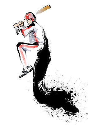 전신 PSD 남자 스포츠 포즈 유니폼 일러스트 캘리그라피 붓터치 한명 사람 성인 빨간색 검은색 야구 야구방망이 타자 야구선수 헬멧 공격 번짐 야구모자 야구복 성인남자한명만 국내일러스트 모자_잡화 1 옷 컬러 모션 운동선수 운동복 구기 야구용품 보호장비 남자한명만 성인남자만 파일형식 효과